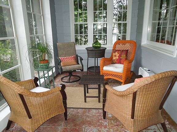 Screened front porch