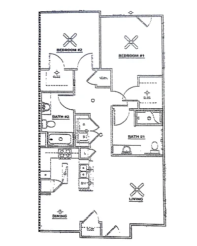 Floor plan 2 Bedroom