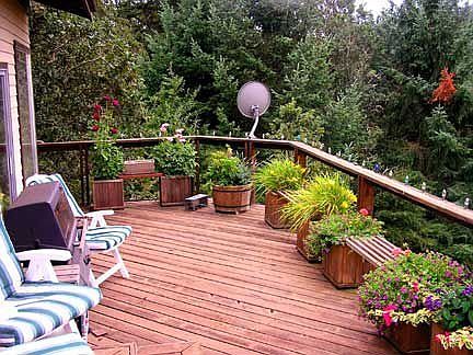 Back deck, looking south