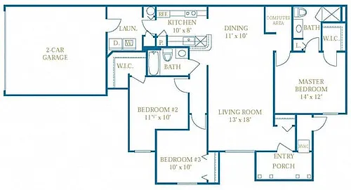Floor plan The Newbury