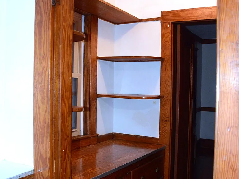 Butler's pantry (D wall) -- looking from Kitchen to Dining Room