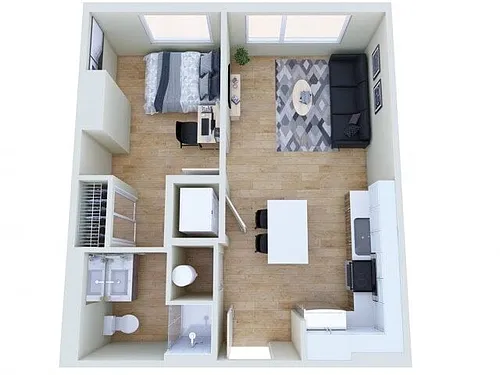 Floor plan 1x1 Select