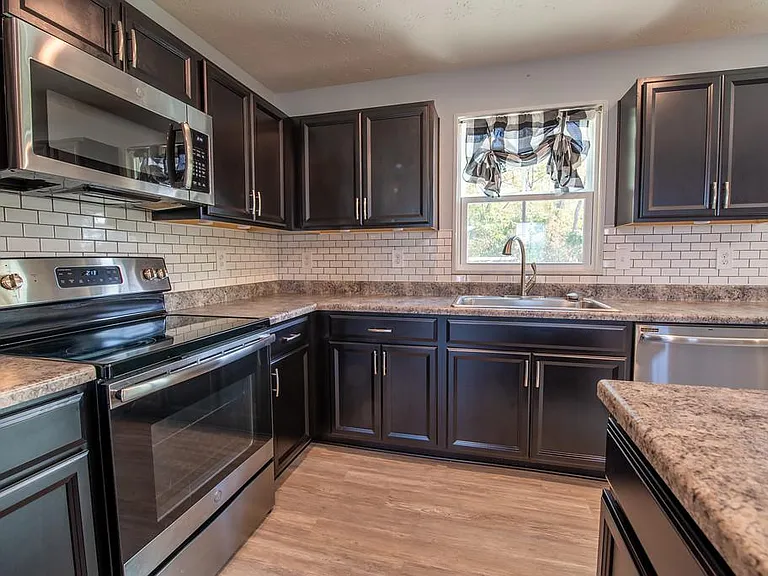 Ample Cabinet and Counter Space in the Kitchen.