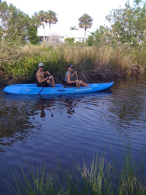 put your kayak in backyard