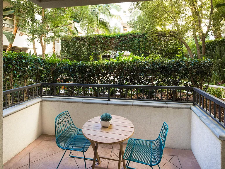 Private patio