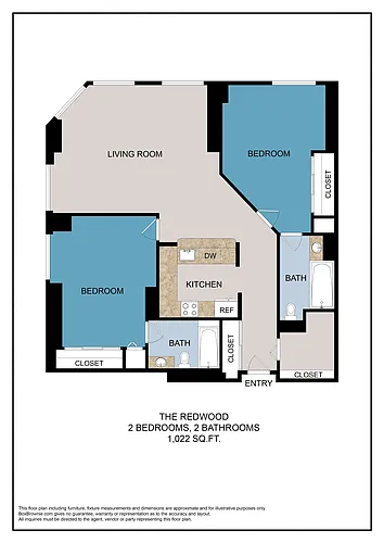 Floor plan Redwood