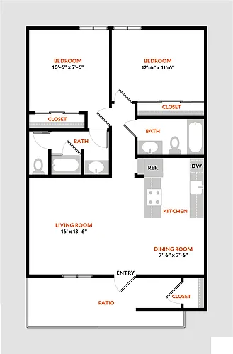 Floor plan Plan 2BR