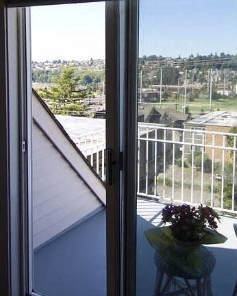 Master bedroom with view