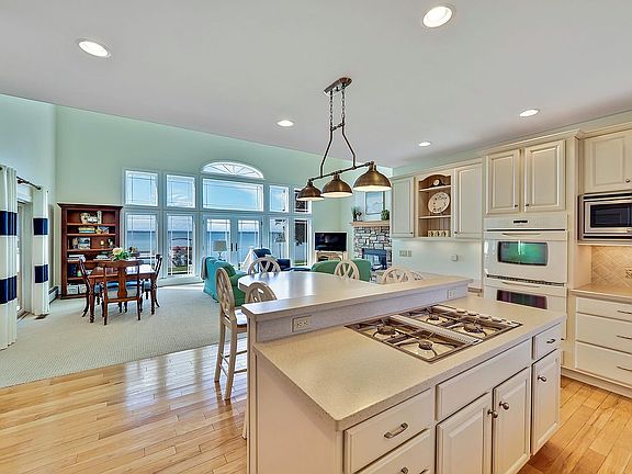 Open kitchen with great view