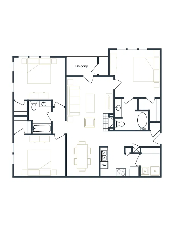 Floor plan 3 bedroom
