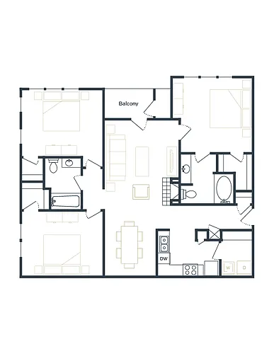 Floor plan 3 bedroom