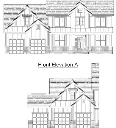 Elevation A Front Load Garage