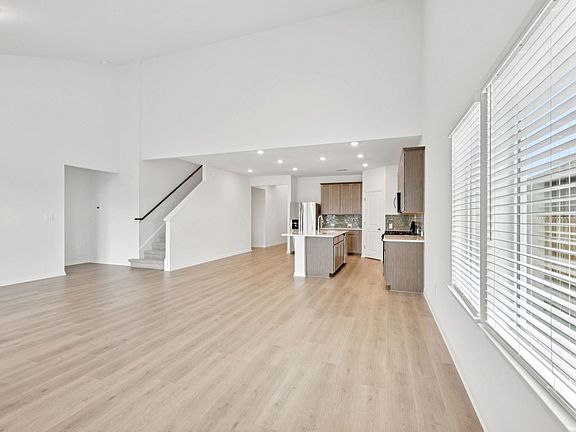 Kitchen, Living, and Dining Areas