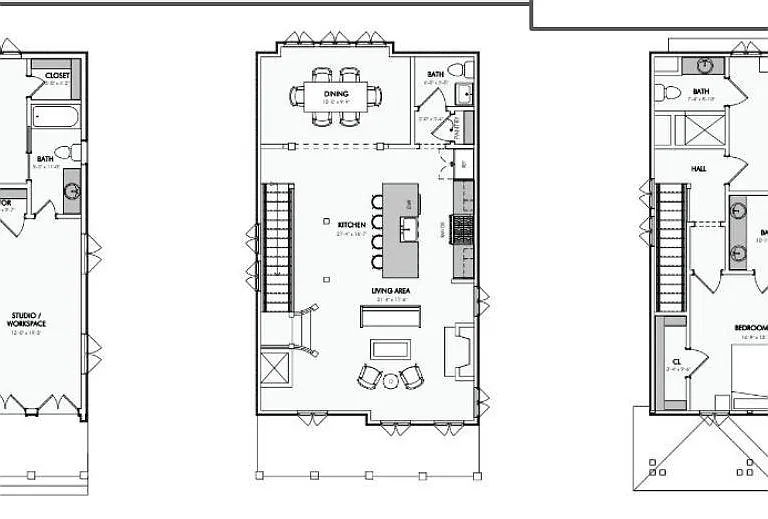 floor plans, 1st floor / 2nd floor / 3rd floor