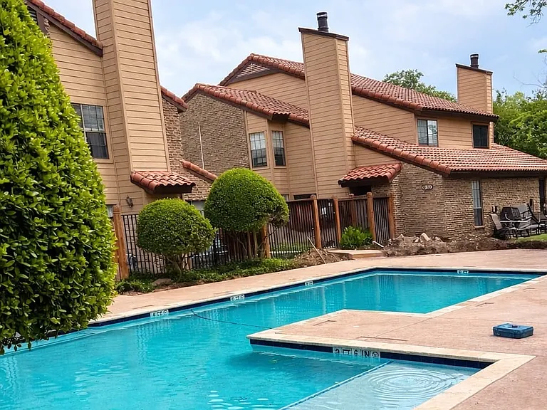 Unit has unobstructed view of pool