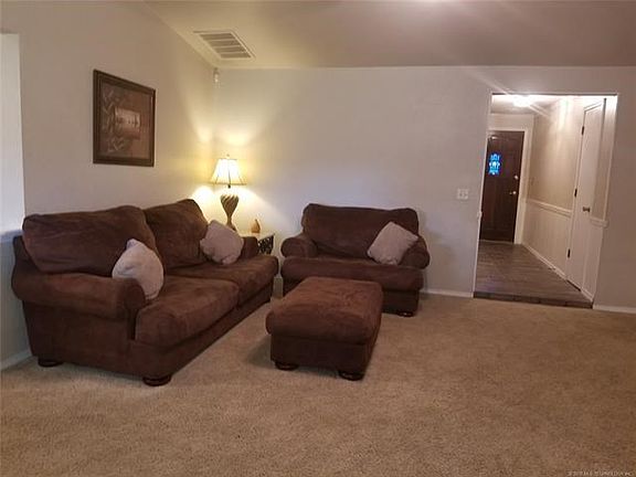 Privacy from the front door. Enough room to entertain.