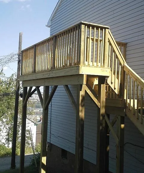 Deck with view of the Point