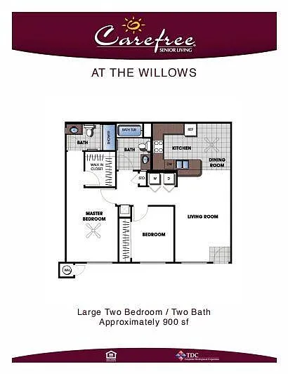 Floor plan 2 Bed