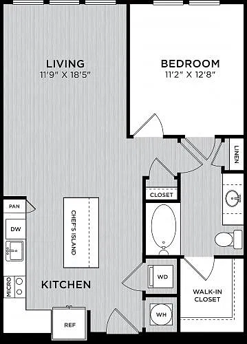 Floor plan One Bedroom