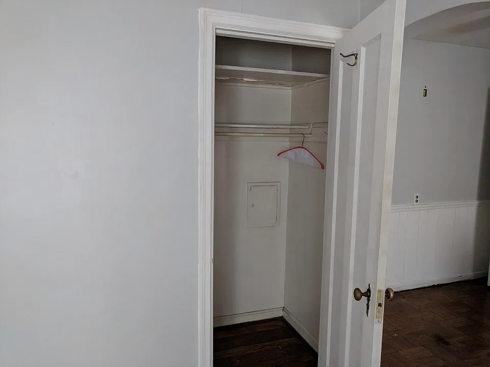 Living room closet.