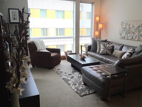 Floor to ceiling windows with large deck