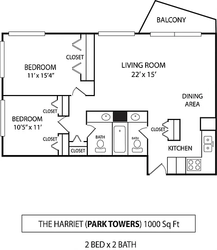 Floor plan The Harriet