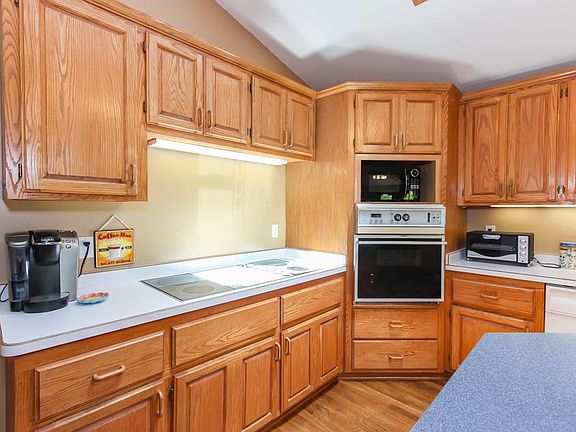 Kitchen with view of the oven and cook top