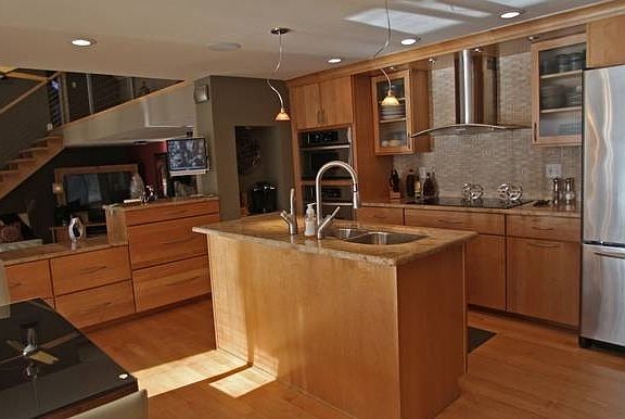 Custom Maple cabinets