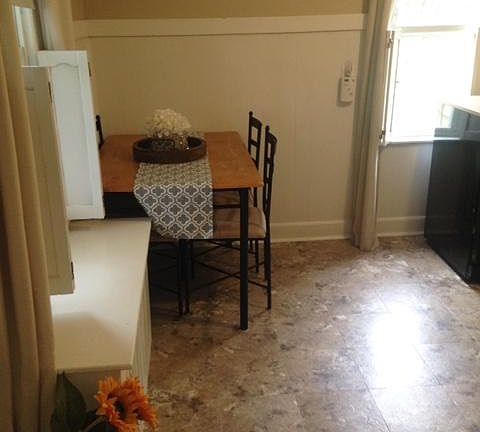 Kitchen from front door entrance