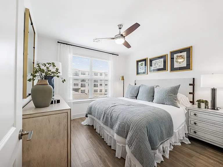 Spacious bedrooms with oversized windows to maximize natural light