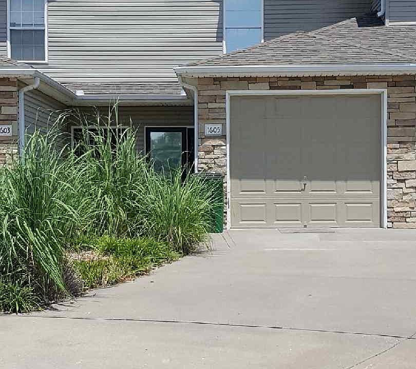 Front view of townhouse