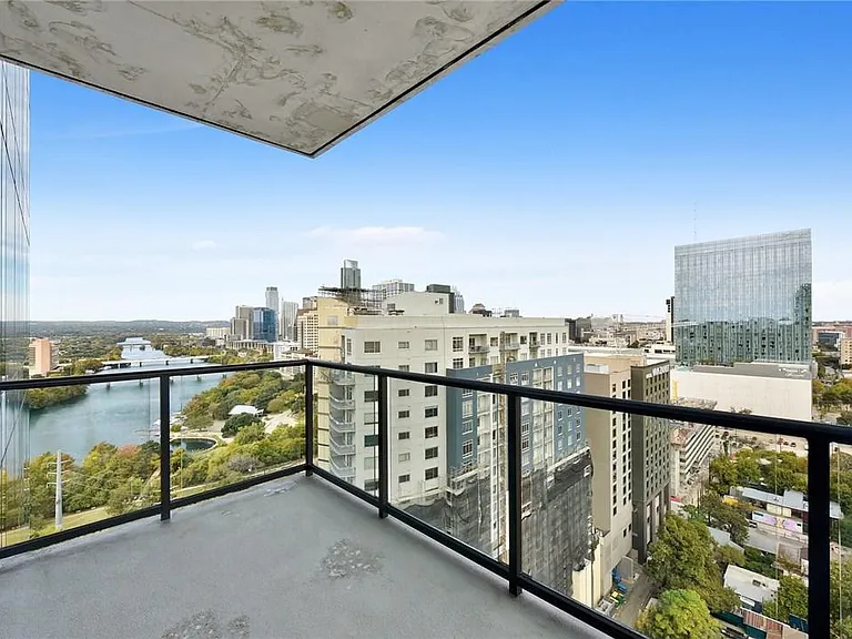 View from Unit patio, unfurnished
