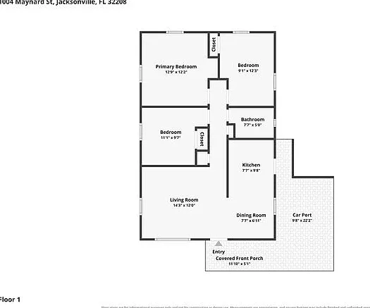 3 bed, 1.0 bath, 864 sqft, $1,195 — Photo 2