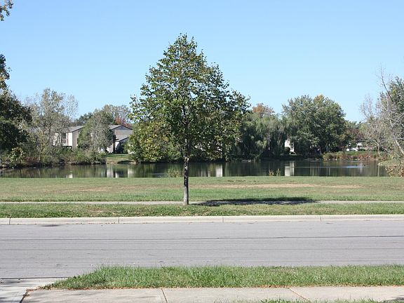 View across street from duplex. Westerville water reservoir