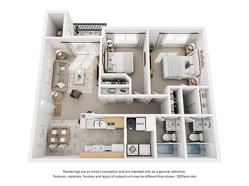 Floor plan 2B2B
