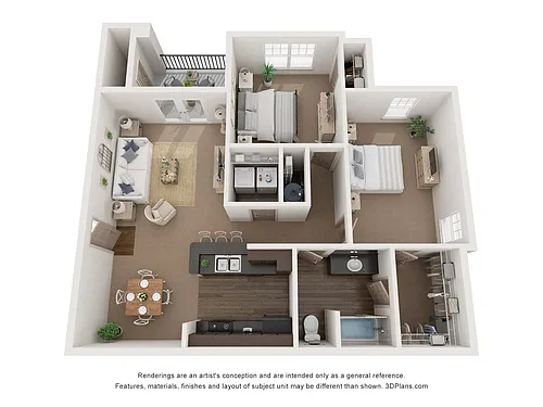 Floor plan Two Bedroom