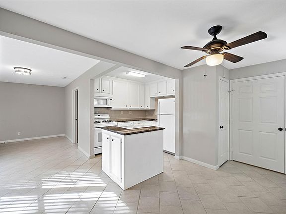 Kitchen and living room open layout