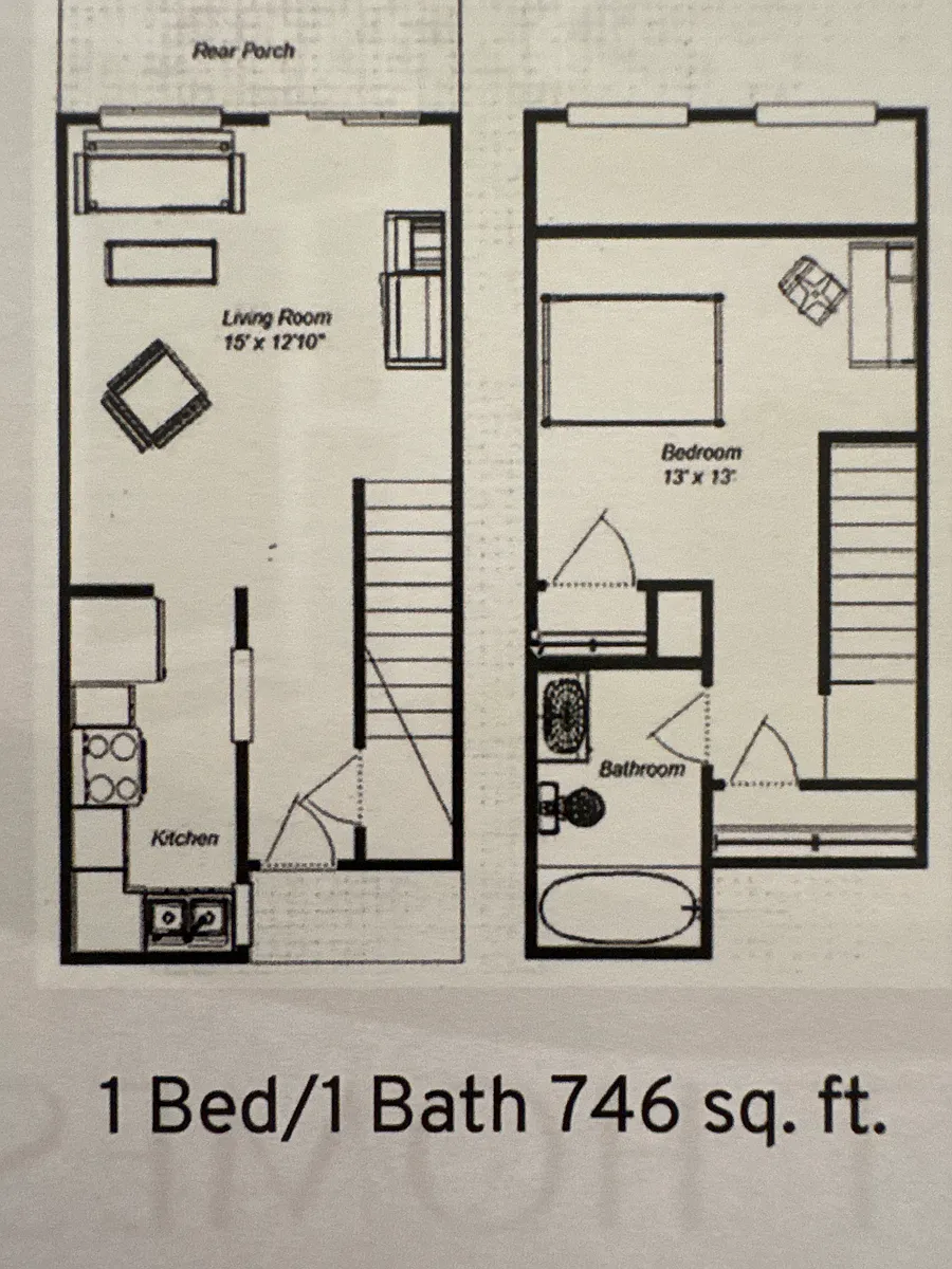 Floor plan One bedroom