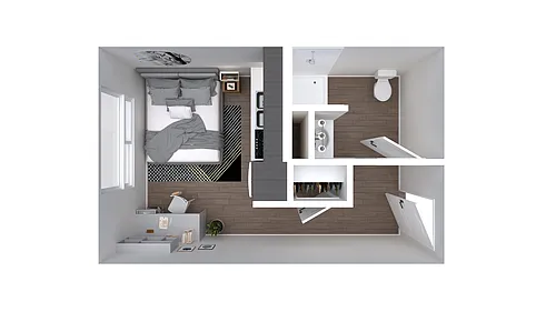 Floor plan Studio A
