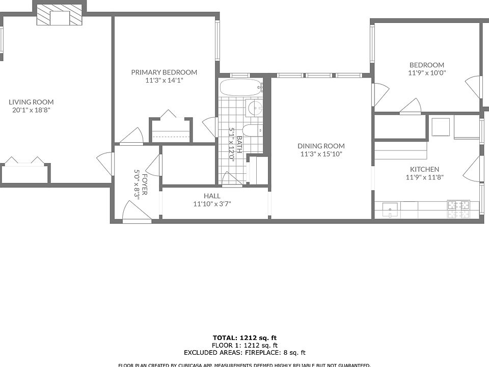 Option floor plan 1: 3 Bed 2 Bath 
Option floor plan 2: 2 Bed 2 Bath + Living + Dining