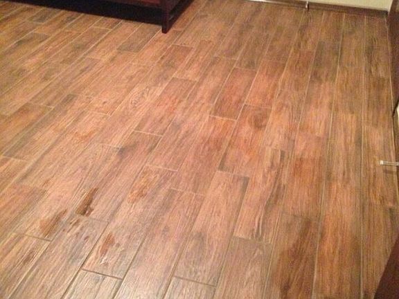 Wood-look ceramic in all bedrooms, living, hall and closets