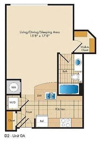 Floor plan Studio - 0A1