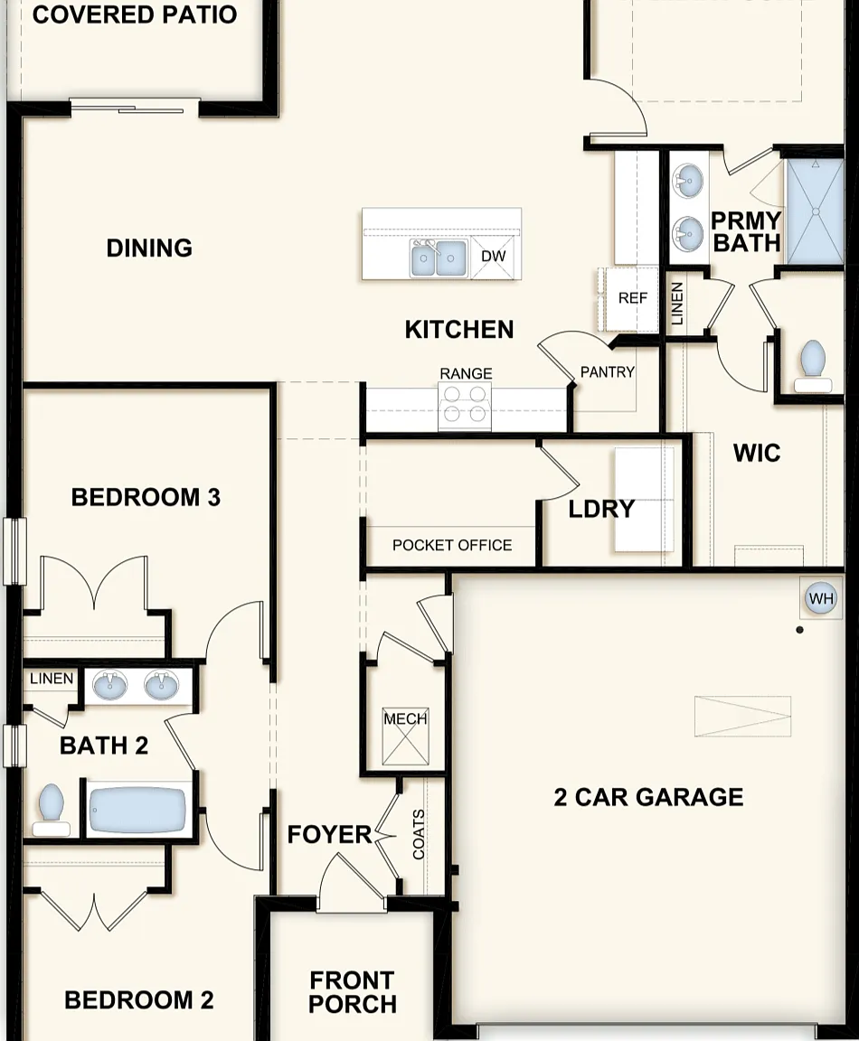 3 bed, 2.0 bath, 1700 sqft, $2,390 — Photo 2