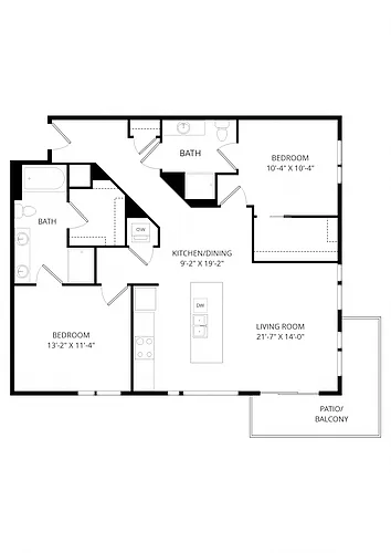 Floor plan C03 2X2