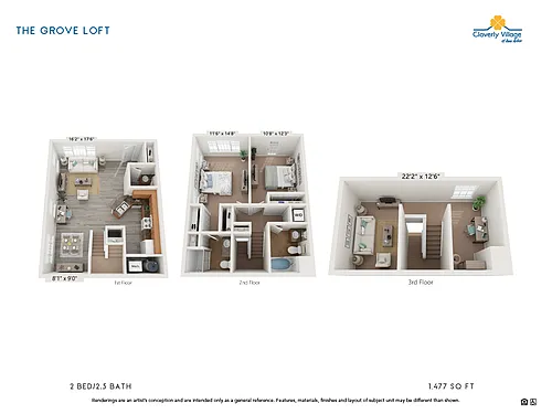 Floor plan Grove Loft