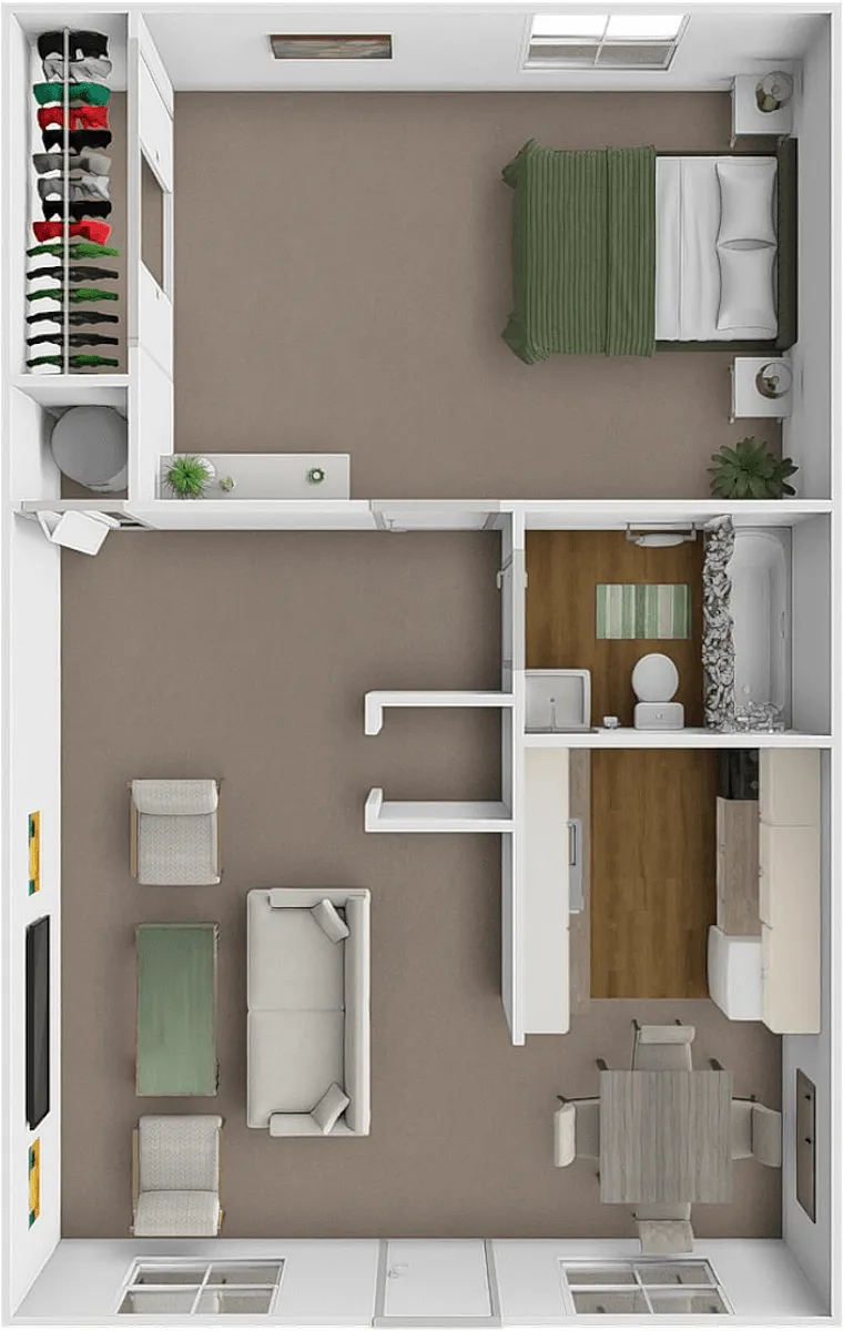 Floor plan One Bedroom