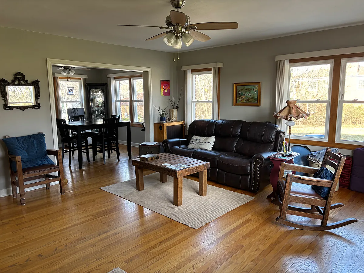 Huge living room with lots of windows. - 632 Wingra St #A