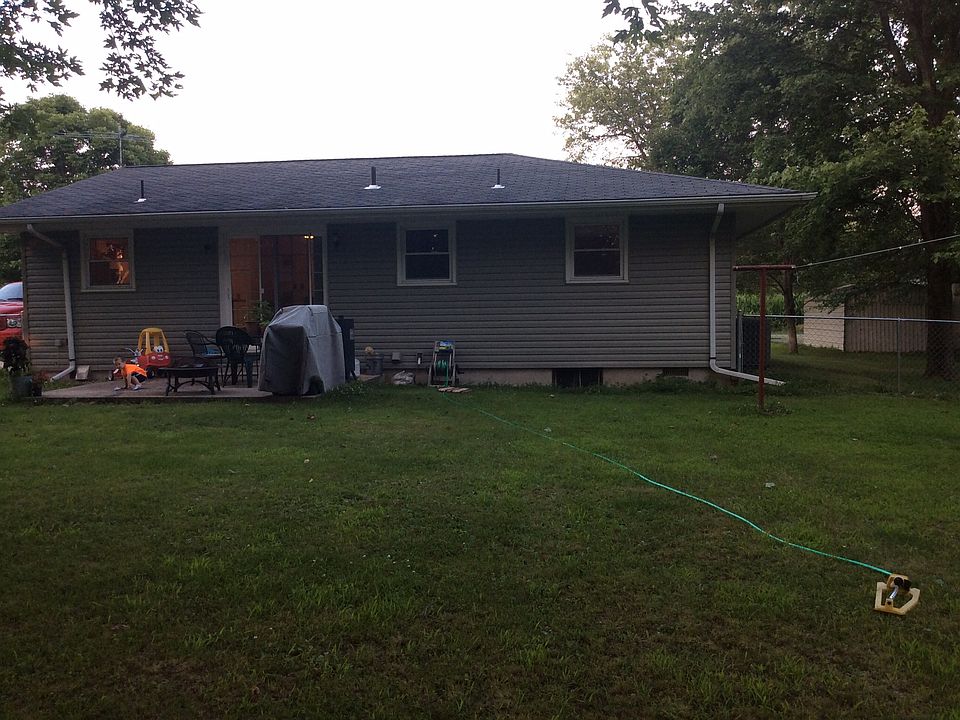 Back view of house from yard