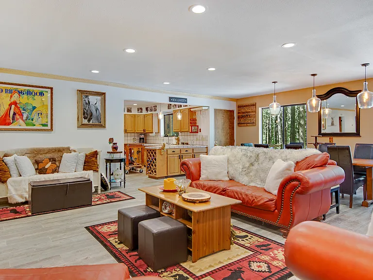 Kitchen, dining, living room open floor plan