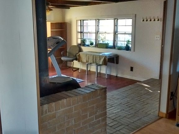 Lots of light in added room.